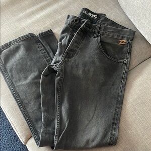 Billabong Black Slim Fit Jeans with Vintage Appeal